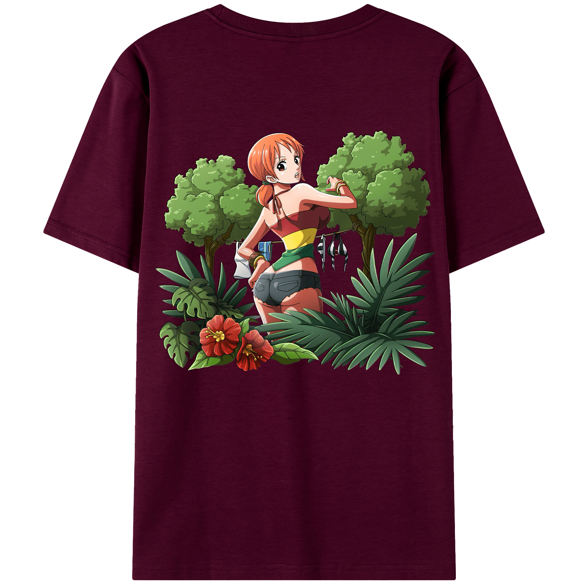 （画像用） ワンピース ナミ ONE PIECE Nami レディース半袖Tシャツ(バックプリント)